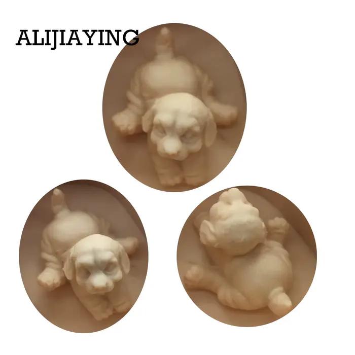 Moule 3D chien DY0018, moule artisanal fait main, moule en silicone pour plâtre, moule pour fondant, moule pour chocolat, moule pour résine, argile, savon, bougie