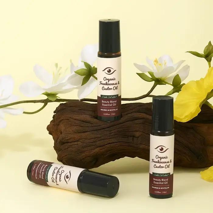 Sérum pour les yeux à l'huile de ricin, anti-rides, élimine les cernes, les poches sous les yeux, anti-gonflement, liftant, raffermissant, massage des yeux, hydratant, nourrissant, soin des yeux