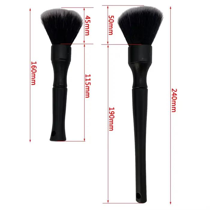 Brosse de détail de voiture Ultra douce, brosse de détail d'intérieur automobile Super douce, cheveux synthétiques pour le nettoyage du cuir de siège de voiture