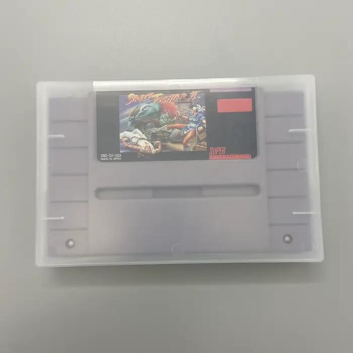 La boîte de rangement de jeu pour Super Nintendo Entertainment System SNES de la version américaine