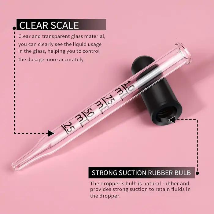 Pipette compte-gouttes en verre