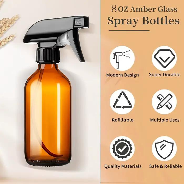 Bouteilles pulvérisatrices en verre ambré