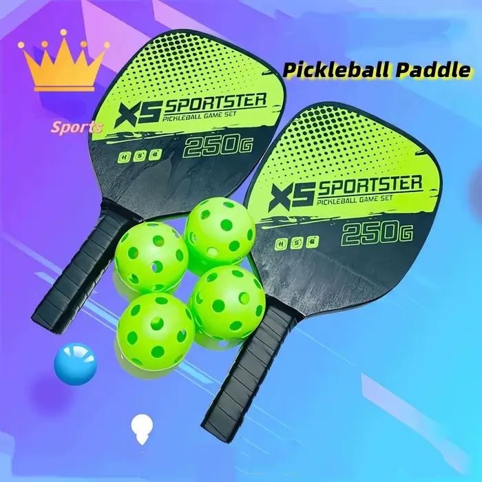 Pagaie de Pickleball, Sports d'entraînement en plein air, ensemble de raquettes de Tennis pour enfants et adultes, accessoires de sport ultra légers ‌