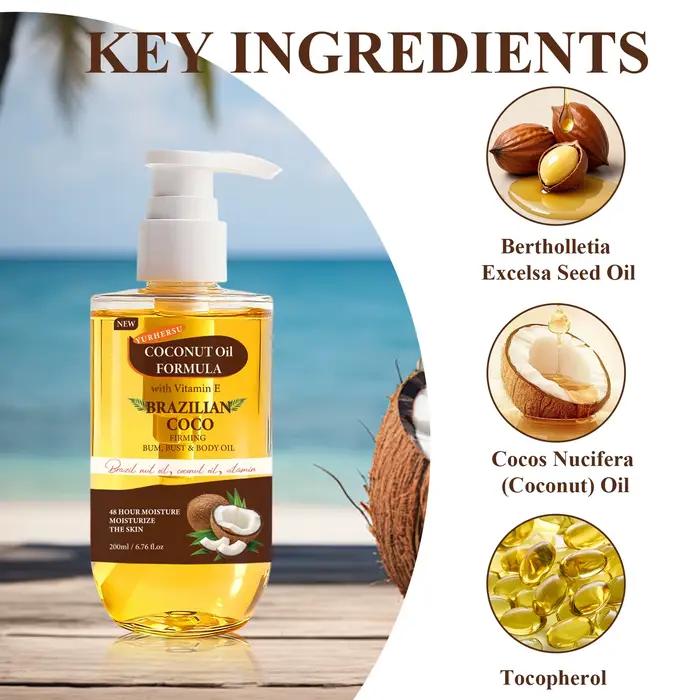 Huile Corporelle Raffermissante Coco Brésilien Formule
