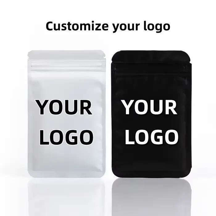 【Logo personnalisé】 100 pièces sac auto-scellant d'emballage de couleur