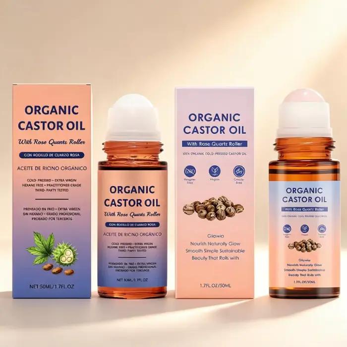 Huile de ricin pour soins corporels, soin nourrissant doux pour la peau, hydratant, adoucissant, lotion de massage quotidienne portable