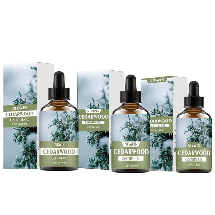 L'huile essentielle de cèdre 30 ml/60 ml/100 ml convient à l'hydratation du visage