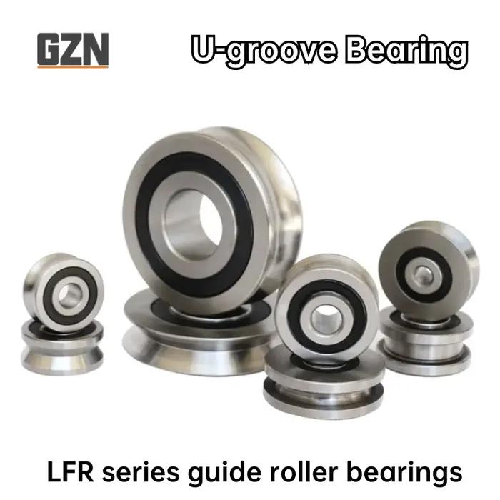 Roulement à rouleaux de rail de série de LFR 1PCS LFR5200-8 le diamètre intérieur 10mm le diamètre extérieur 32mm recommande le diamètre 8mm de rainure de U de 14mm 10*32*14