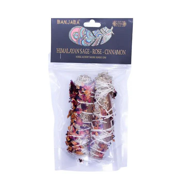 Banjara Smudge - Himalayan Sage, Rose, Cinnamon