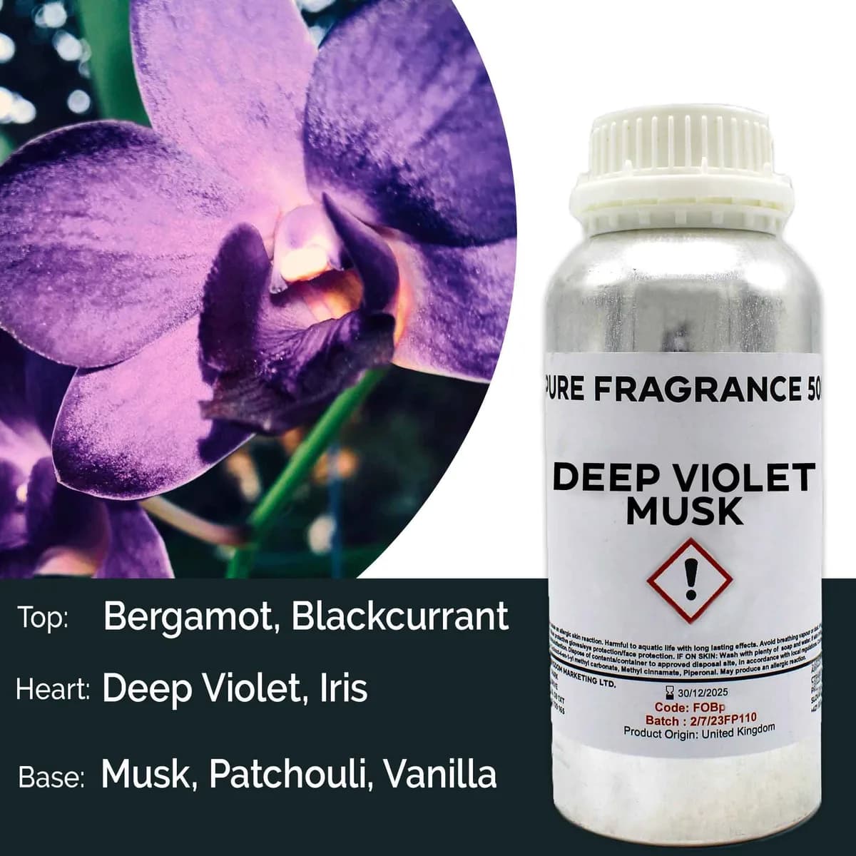 500ml (Pure) FO - Deep Violet Musk