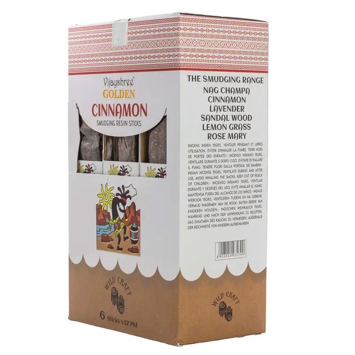 Golden Cinnamon Smudging Resin Sticks - 30g