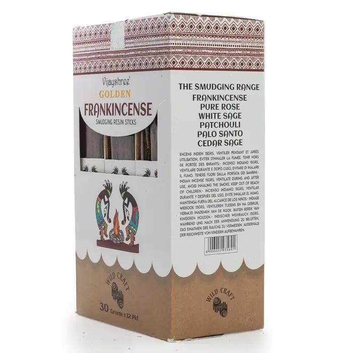30g Golden Frankincense Smudging Resin Sticks (6s)