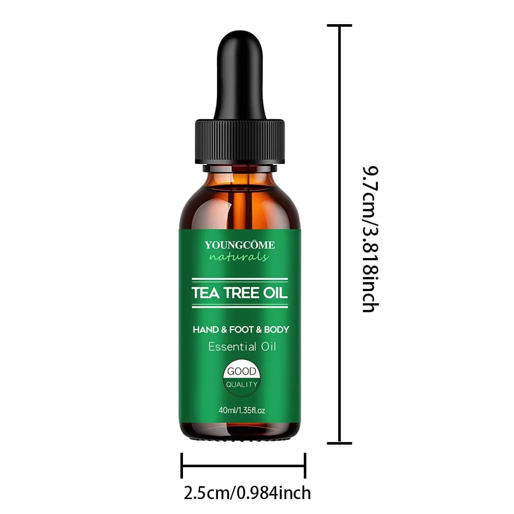 Huile essentielle d'arbre à thé pour soins de la peau, massage, douche, diffuseur huile essentielle 