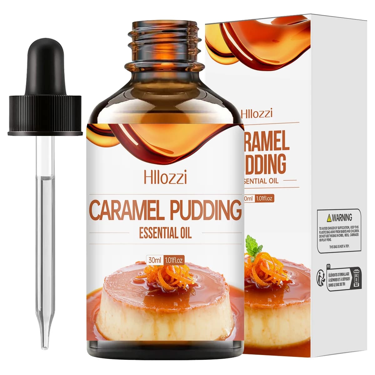 Huile de pouding caramel, parfum bonbon, hydratant longue durée, soin spécial pour l'hiver.