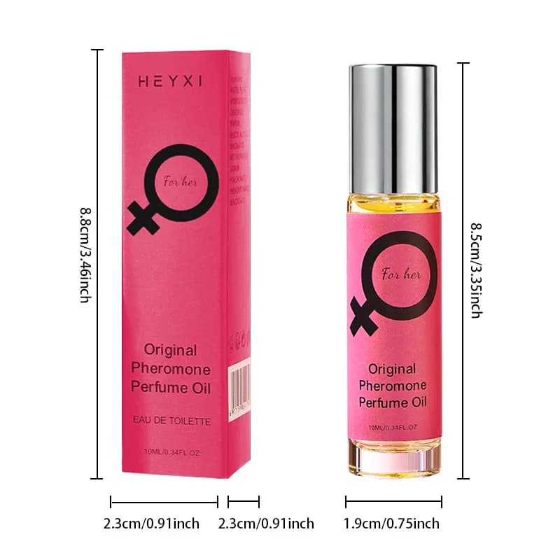 Parfum Roll-On Sans Alcool pour Femme, Senteur Florale Naturelle, Longue Durée, Parfum Doux, Portabl