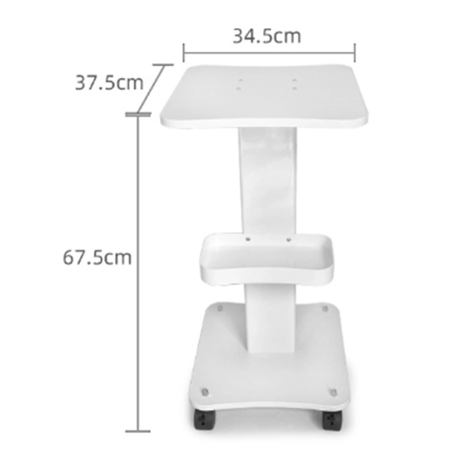 Chariot roulant de beauté à 3 niveaux, rotatif à 360 degrés, professionnel, Portable, pour Salon de 