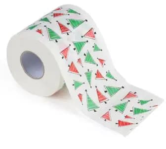 30m 1 rouleau bleu et blanc coeur zèbre léopard papier papier toilette rouleau pour WC joyeux noël d