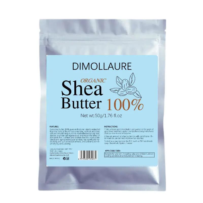 100g Dimollaure Huile de beurre de karité naturel non raffiné Soins de la peau biologiques Hydratant