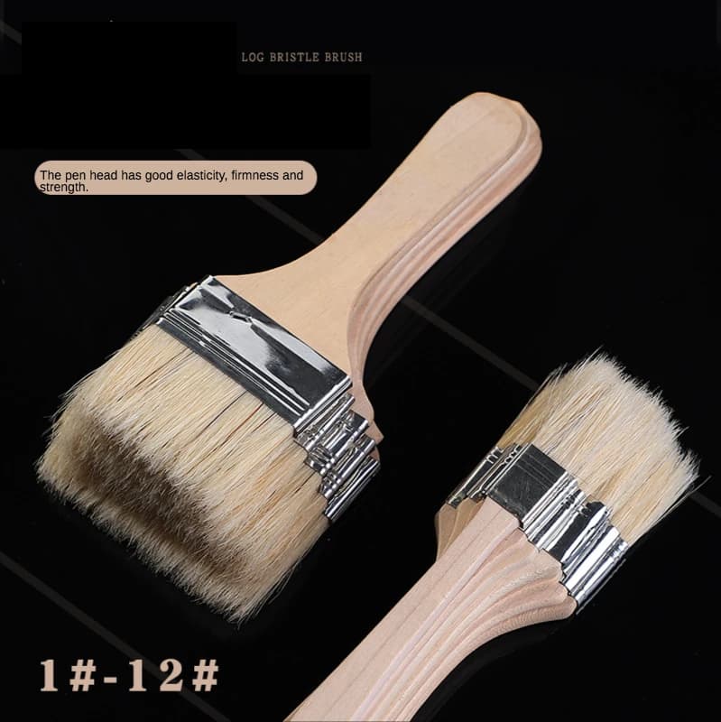 12 pièces/ensemble, pinceau de peinture à l'huile pour aquarelle, brosse d'art en poils de porc, bro