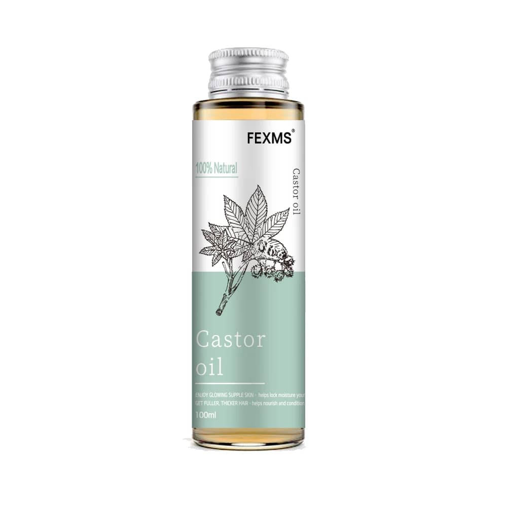 Huile de ricin 100 % pure pour la croissance des cheveux, des cils et des sourcils - Huile transport