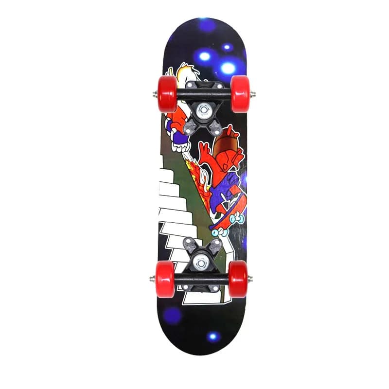 Planche à roulettes à quatre roues pour enfants, Scooter pour enfants, Longboard, poulie, Double bas