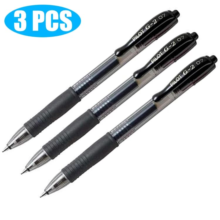 PIuno BL-G2 Stylo À Encre Gel Rétractable 0.38/05/07mm Pointe Roller Stylos À Bille Confort Grip Fou