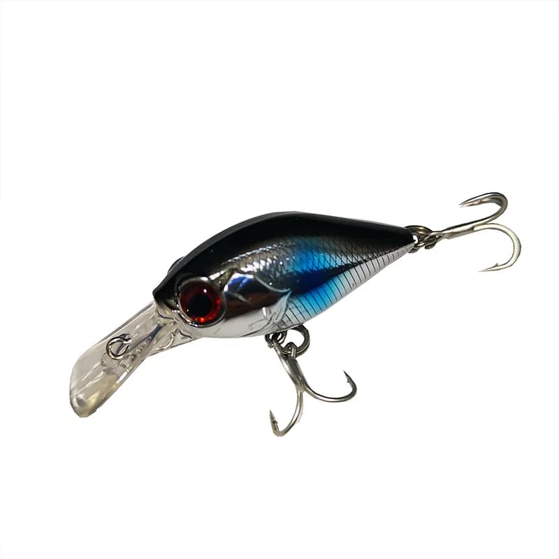 BassLegend pêche truite leurres carré Bill manivelle plongée peu profonde course manivelle Wobbler b