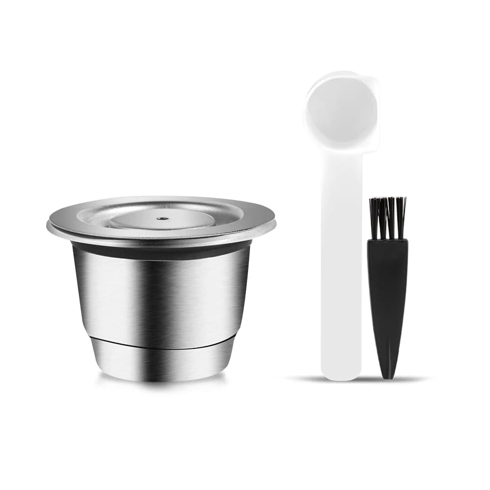 Capsules de café réutilisables pour Nespresso, filtre à café en acier inoxydable, expresso Crema, no