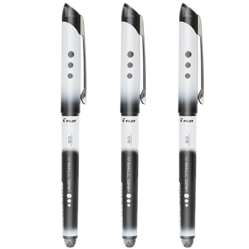 Stylo à bille pilote 0.5mm, stylo à bille, écriture lisse, noir, bleu, rouge, fournitures scolaires 