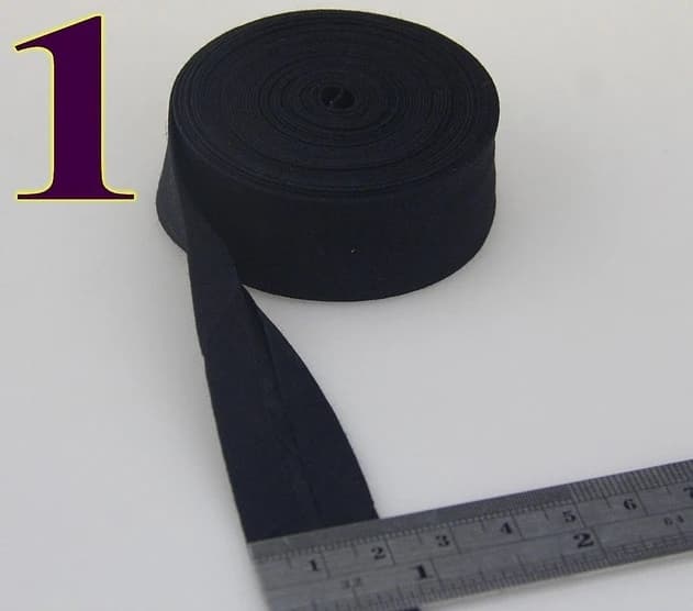 Ruban polarisé 100% coton, largeur 20mm, 3/4 pouces, 22 m/rouleau