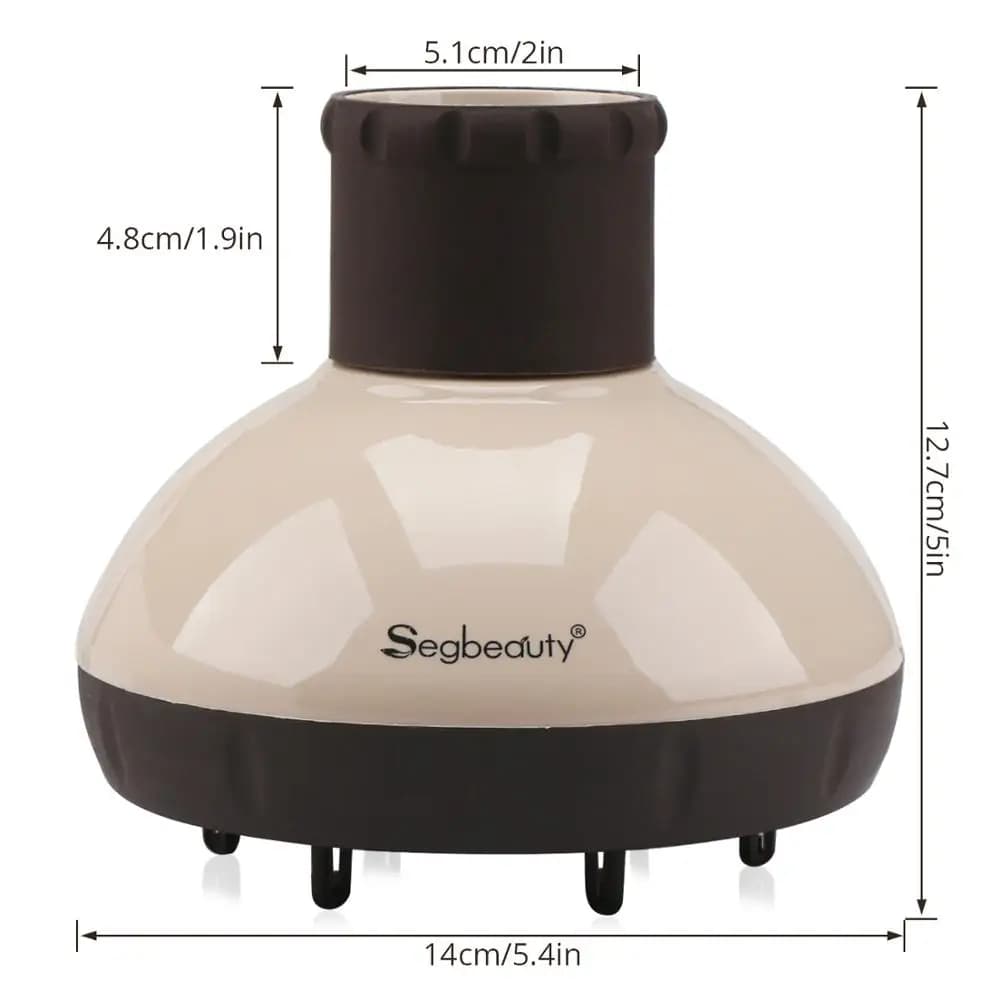 Segbeauty-Diffuseur amélioré pour sèche-cheveux, sèche-cheveux à coupe ondulée bouclée, diffuseur sa