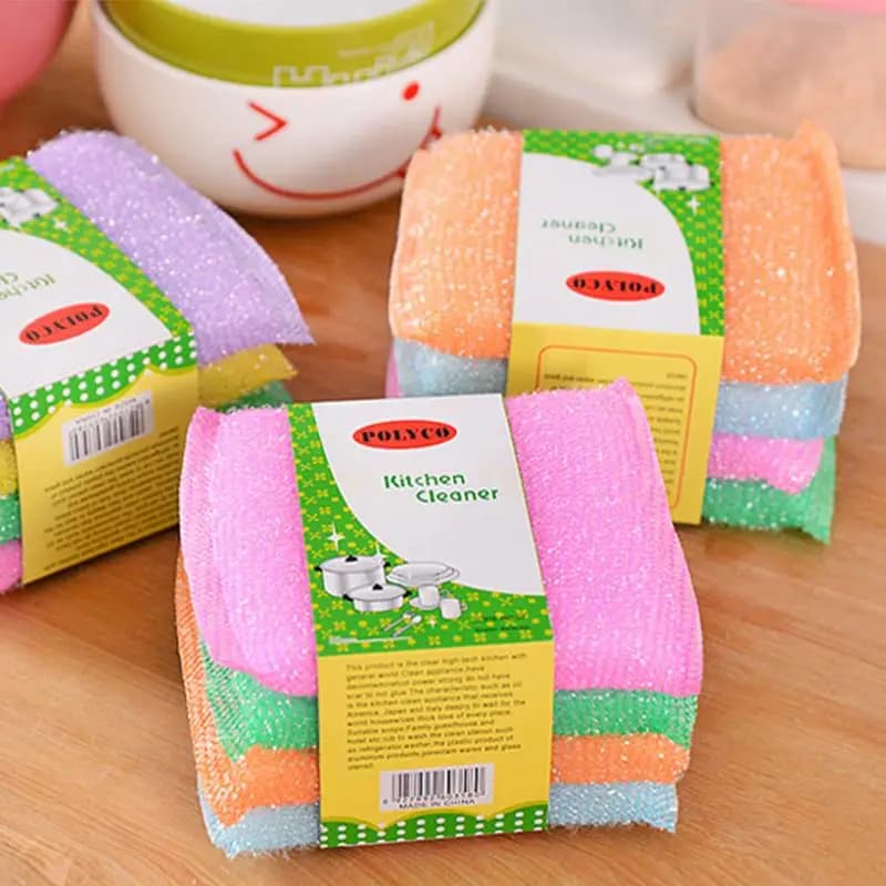 Tampon à récurer à l'huile antiadhésif de cuisine, chiffon de nettoyage à l'huile, chiffon de lavage