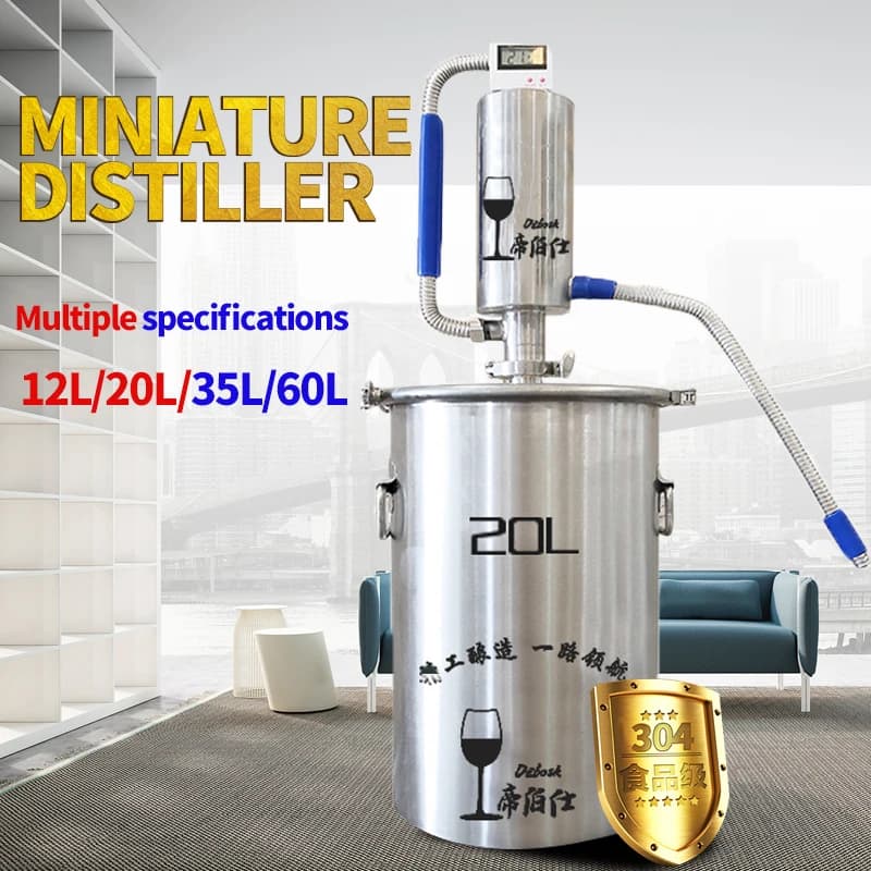 Distillateur Moonshine 20L, appareil de brassage domestique, français ou Brandy Bodka, accessoires d