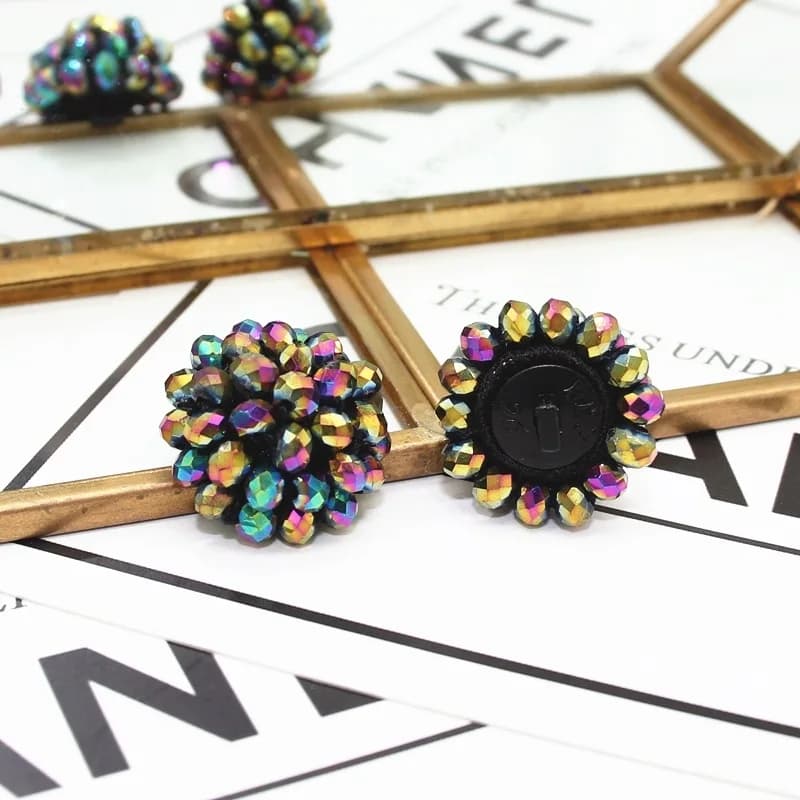 Boutons en cristal boutons de perles faits à la main pulls pour enfants chemises manteaux boutons dé