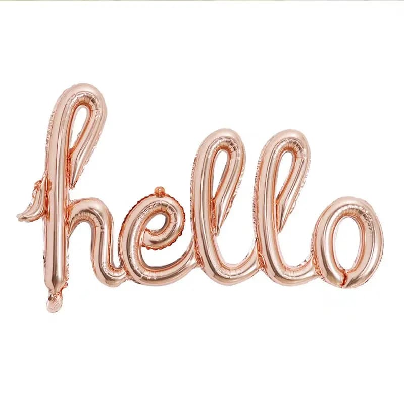 Rold Or Argent Bonjour Foil Ballons Numéro Ballon Anniversaire 18 21 25 30 40 50 Ans Aldult Décorati