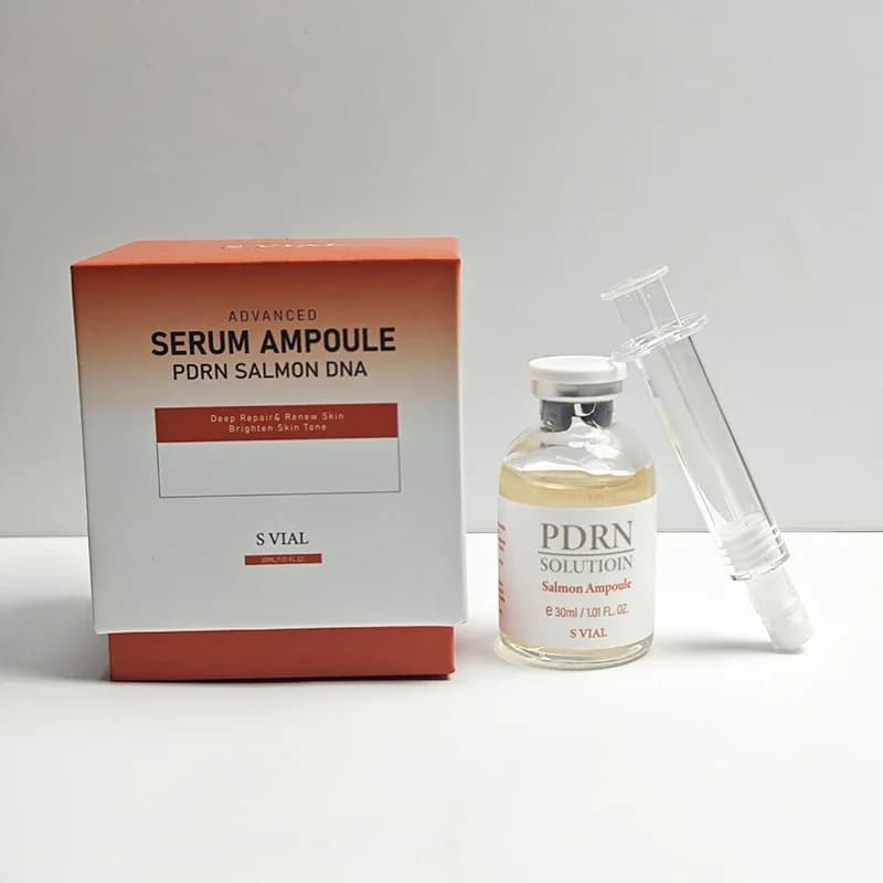 Sérum réparateur pour la peau avec PDRN et DNA saumon, Ampoule raffermissante intensive pour revital