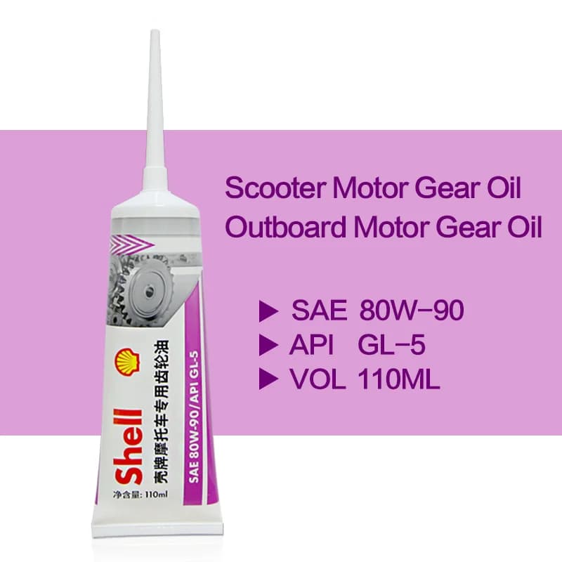 Huile pour engrenages de moto, lubrifiant pour coque d'huile de Transmission de Scooter, SHELL SAE 8