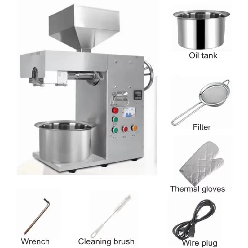 Mini presse à huile d'olive et de noyer, personnalisée, de haute qualité, automatique, pour la cuisi