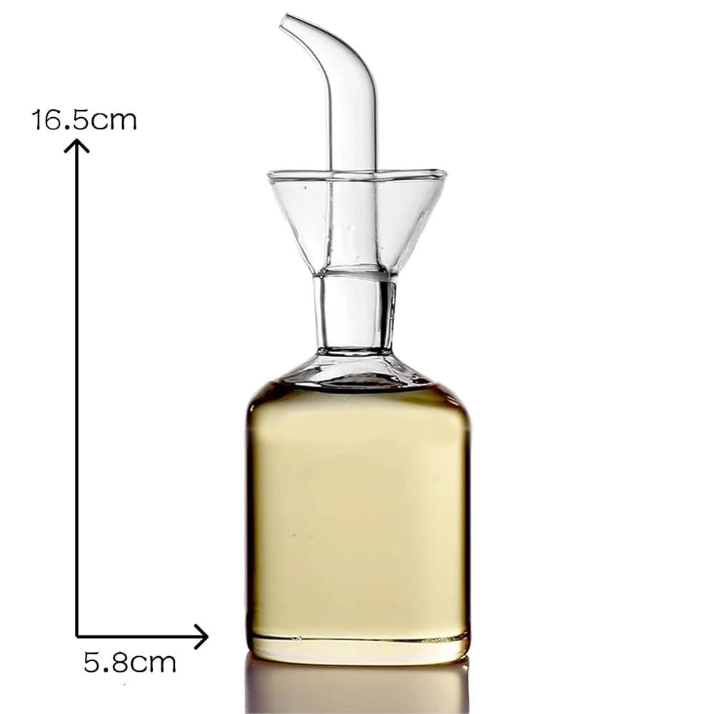 Distributeur d'huile et de vinaigre en verre - Bouteille anti-fuite et anti-goutte en borosilicate d