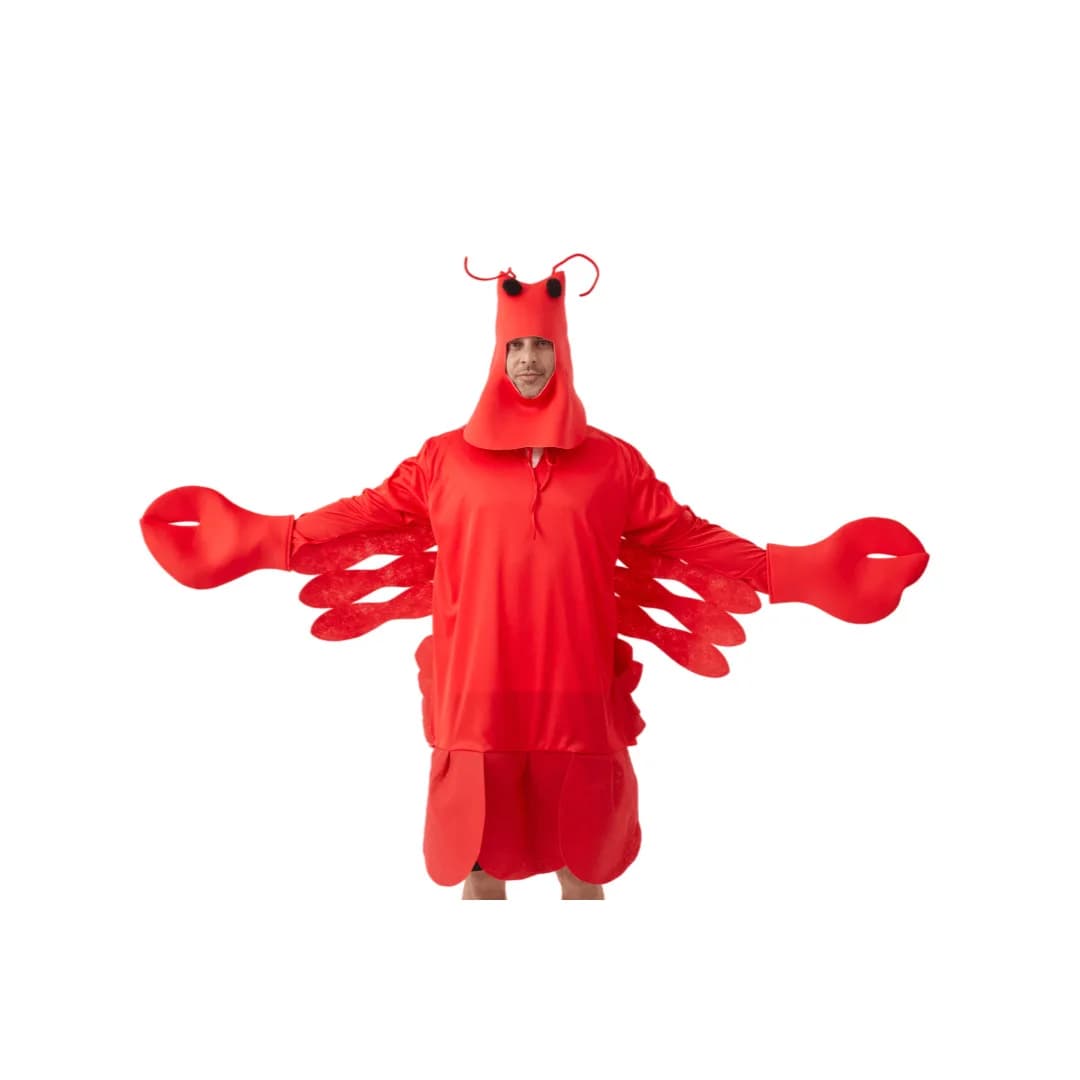 Costume de homard rouge pour Halloween, unisexe, déguisement de créature marine pour fête cosplay