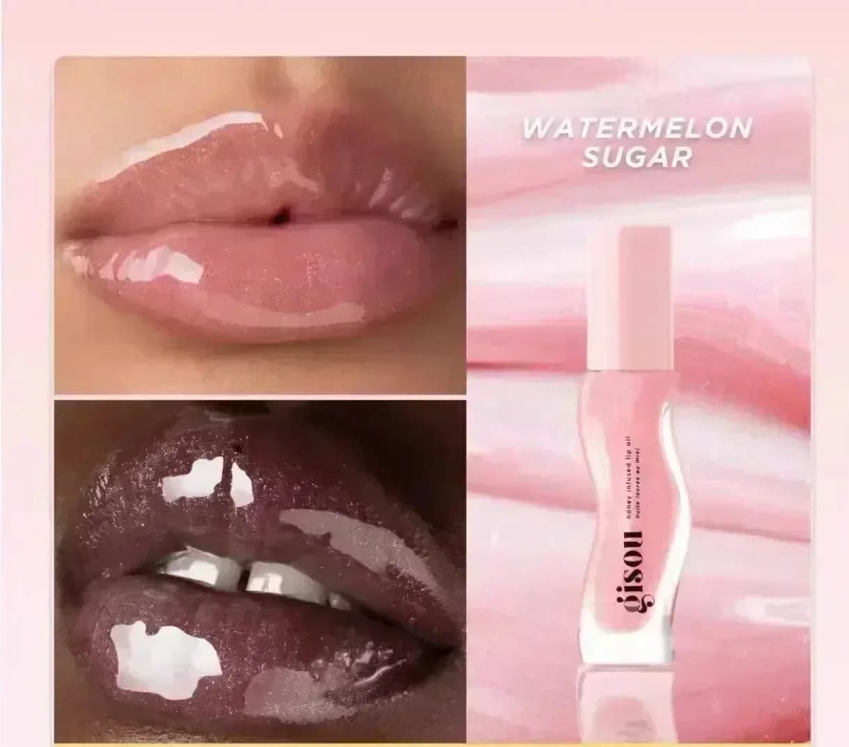 Gisou Original hydratant pastèque huile pour les lèvres brillant soin des lèvres Benetitnt pour les 