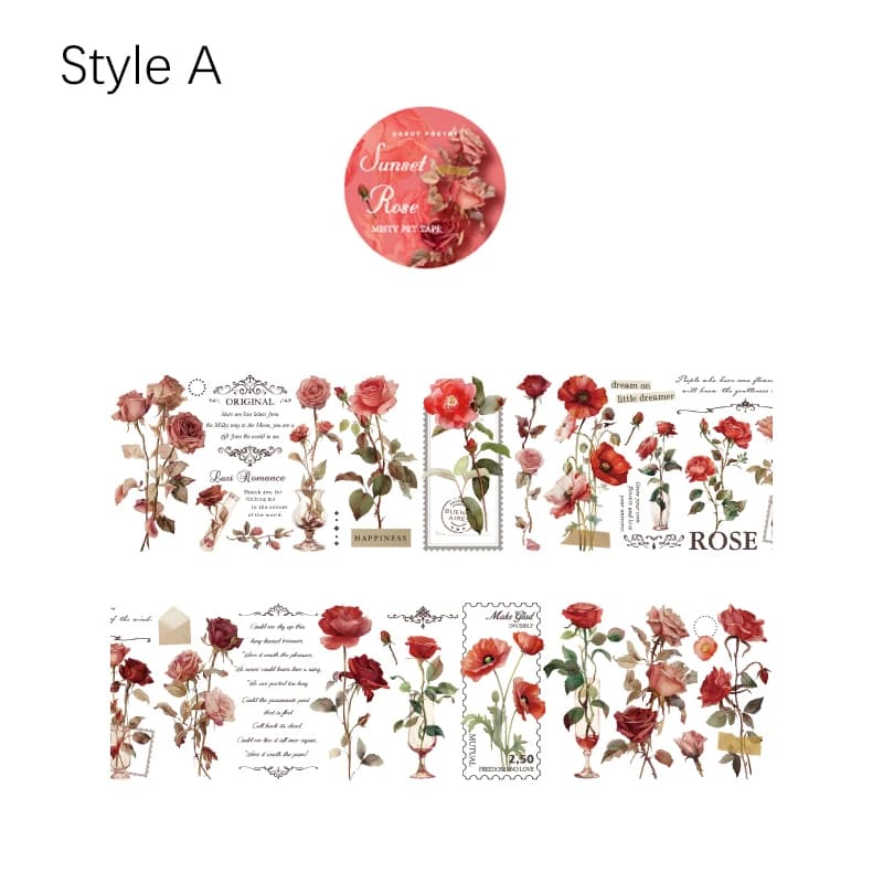 Autocollants de scrapbooking de bande d'animal familier de replSeries de fleur, collage parfait, jou