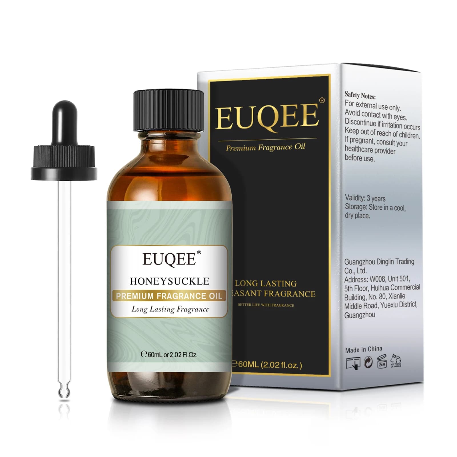EUQEE 60ML huile parfumée Premium musc blanc brise de mer gomme à bulles chocolat cuir bébé poudre a