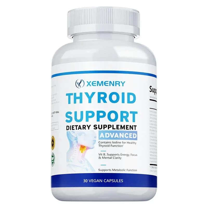 Capsules de soutien thyroïdienne - Soutenez la santé, le métabolisme, la formule d'énergie et de con