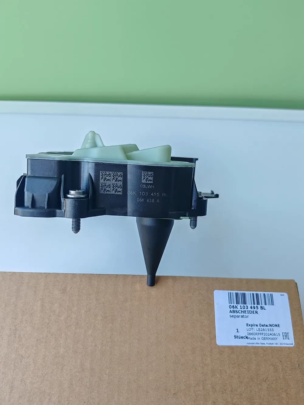 Mathiateur d'huile de soupape de reniflard OEM PCV, 06K103495BL, 1.8 2.0 GOLD, Audi A4 A5 Q7 VW Tigu