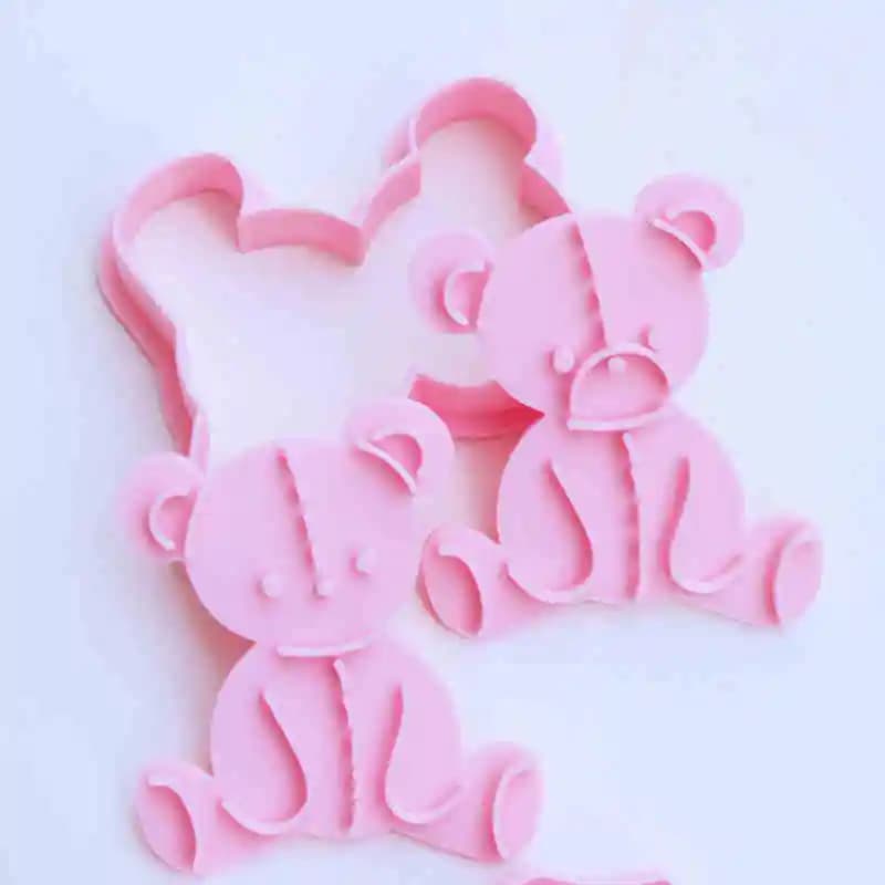 Moule à biscuits au beurre d'ours de dessin animé, bricolage, ours de noël mignon, outils de décorat
