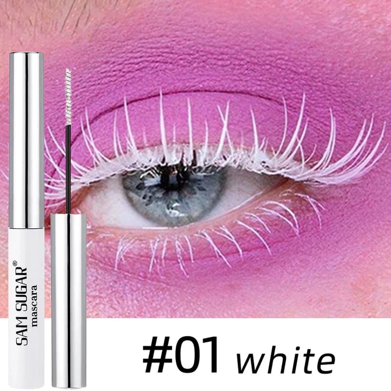 Mascara à friser coloré, brosse Fine, allonge les cils, épais, imperméable, bleu, naturel, vert, maq