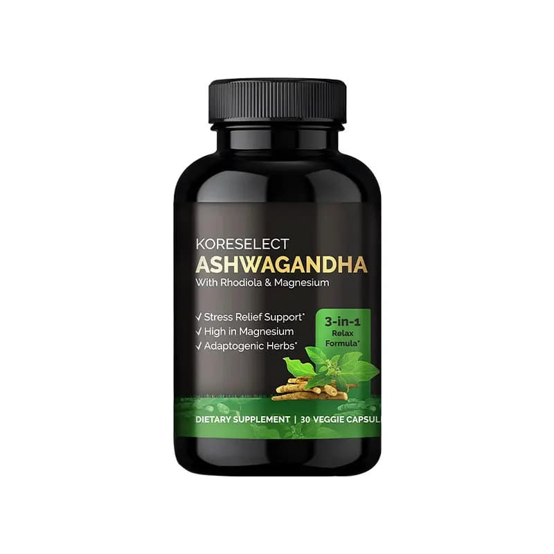 Ashwagandha - (avec Rhodiola et magnésium) soulage l'anxiété, améliore l'énergie et la concentration