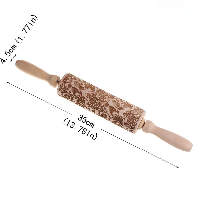 Rouleau à pâtisserie gravé en gaufrage, outil de cuisson, biscuits, Fondant, gâteau, pâte, rouleau à