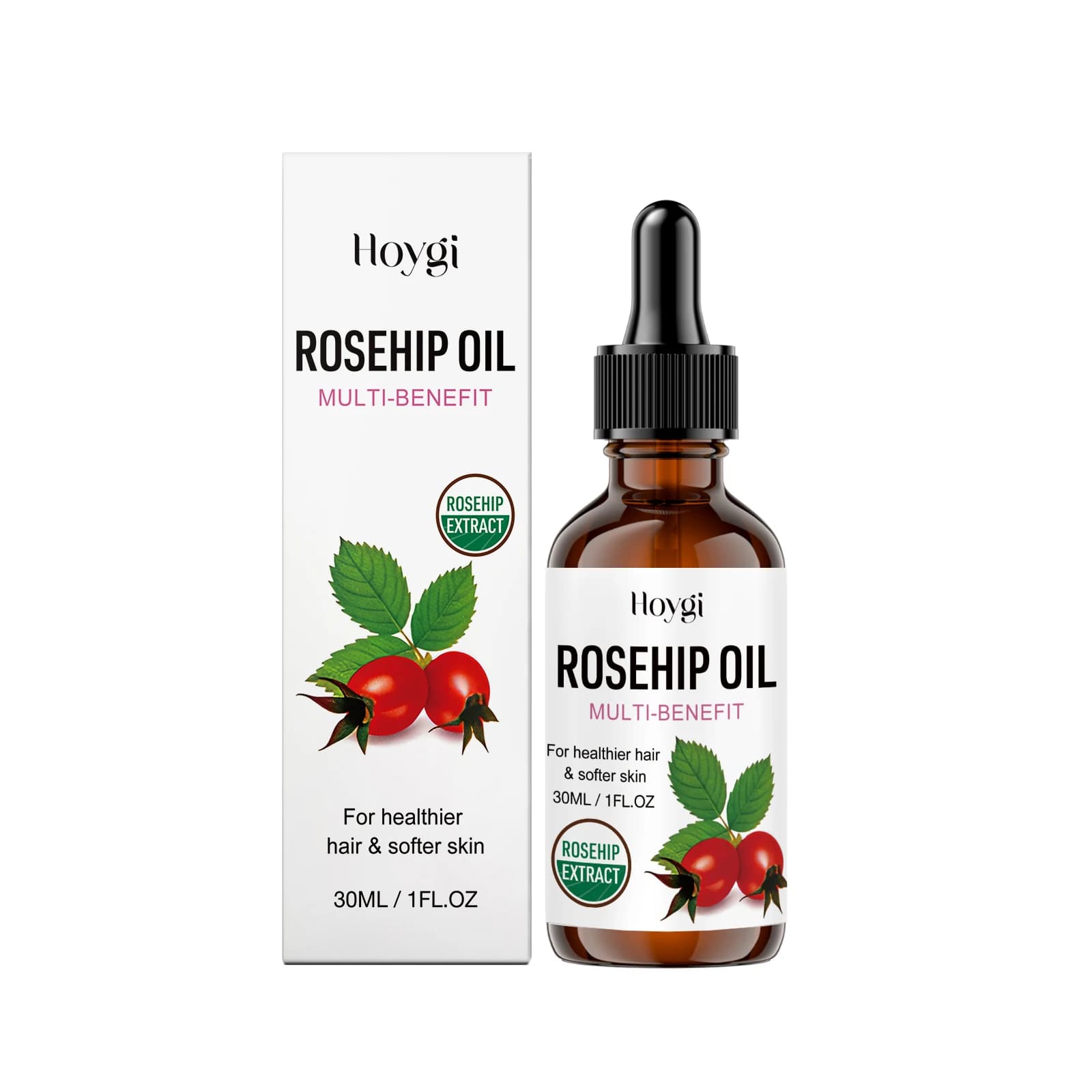 Huile Essentielle Naturelle de Rose Musquée Anti-Âge, Réduit les Rides, Lisse et Raffermit la Peau, 